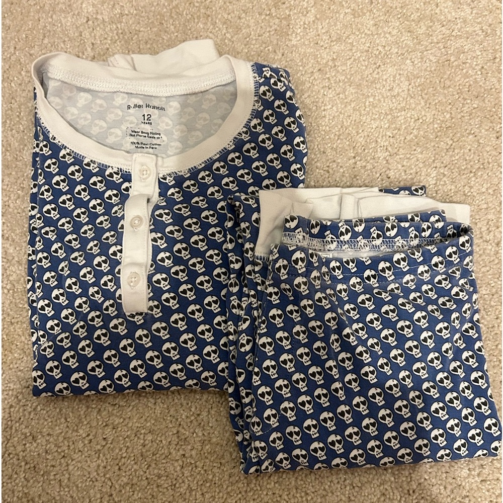 Roller rabbit, pajamas, size 12 kids